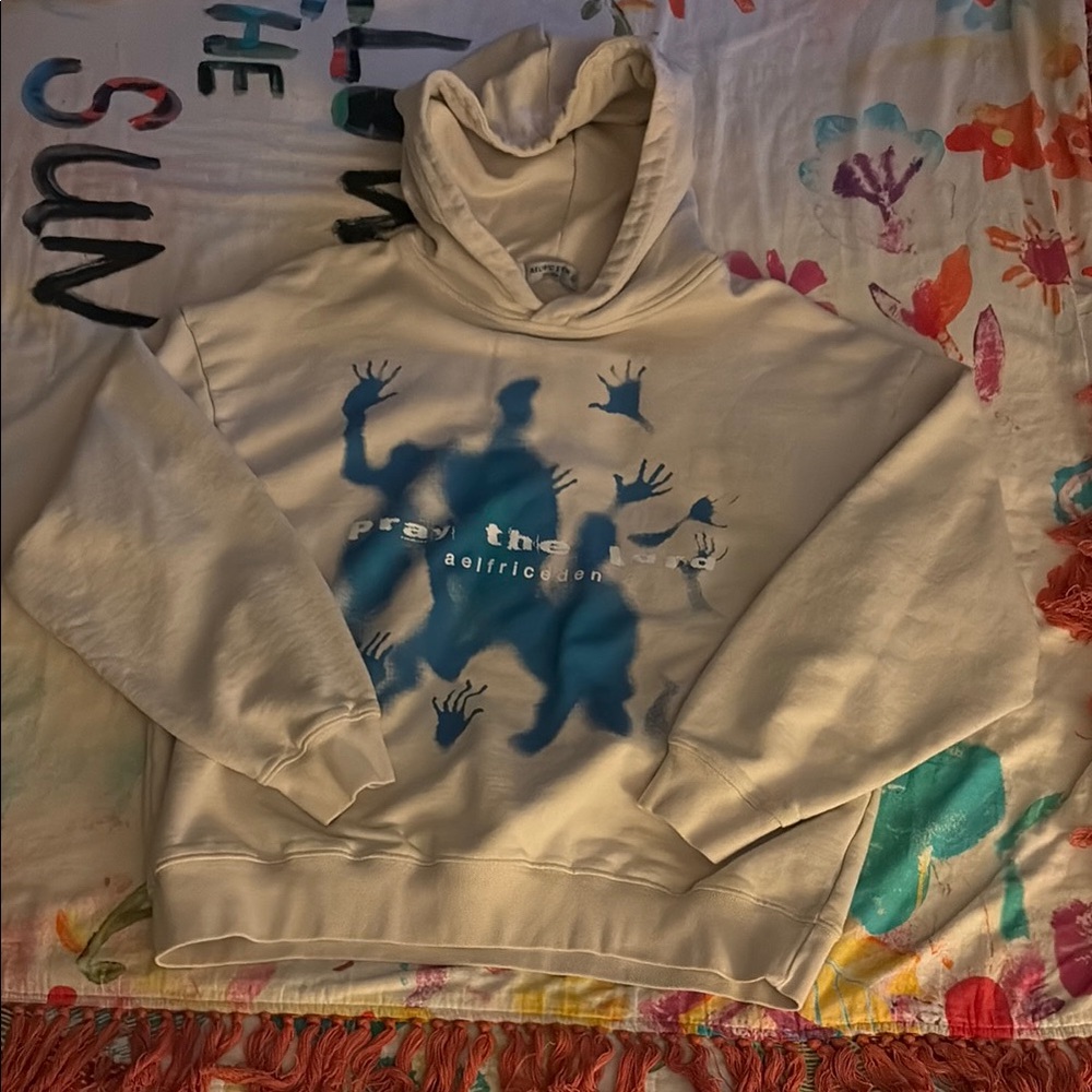 Aelfric Eden Hoodie with Blue Hands Graphic